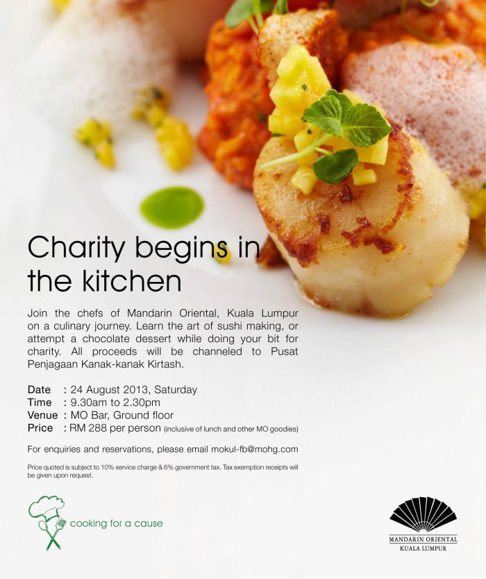 Mandarin Oriental Cooking For A Cause - Charity Begins In The Kitchen