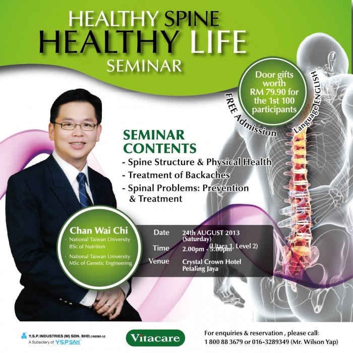 Healthy Spine Healthy Life Seminar