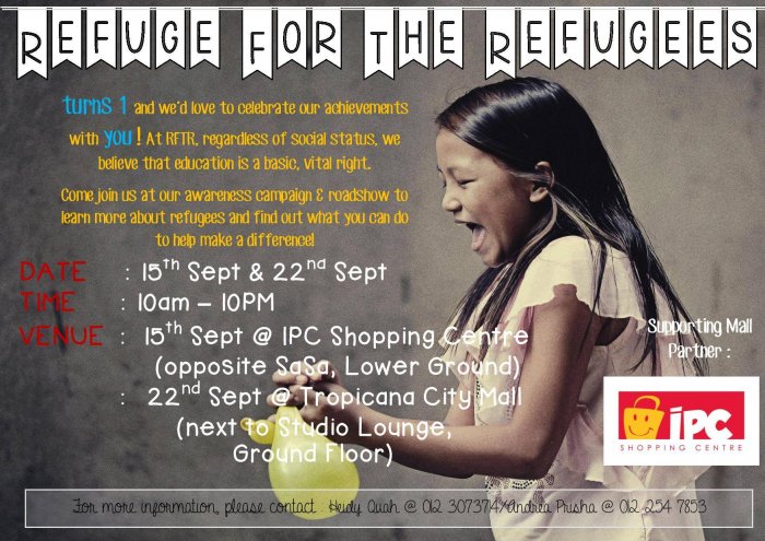 Refuge for the Refugees Awareness Campaign & Roadshow