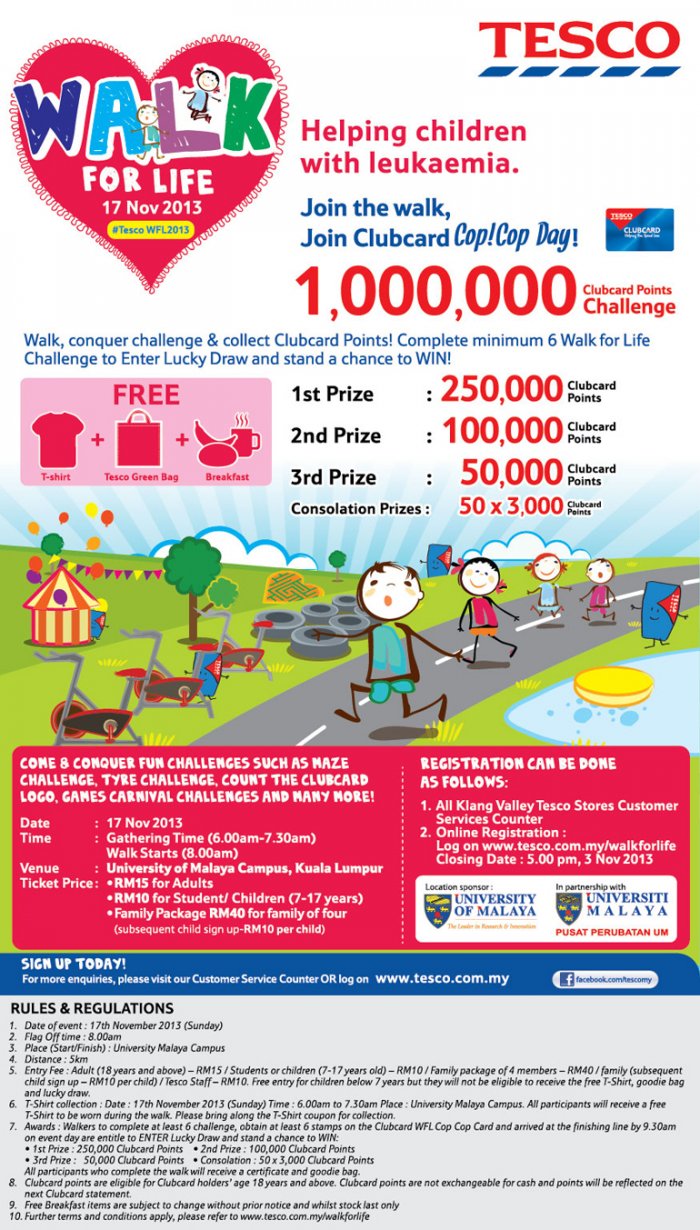 Tesco Walk for Life 2013