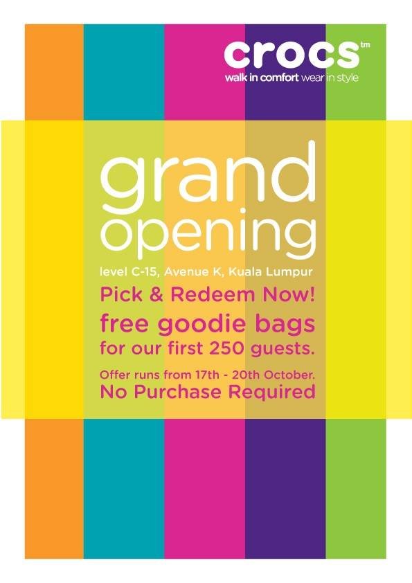 Crocs Concept Store Grand New Opening at Avenue K