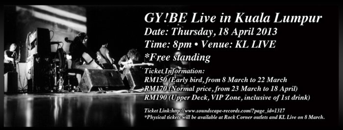 GY!BE Live In Kuala Lumpur