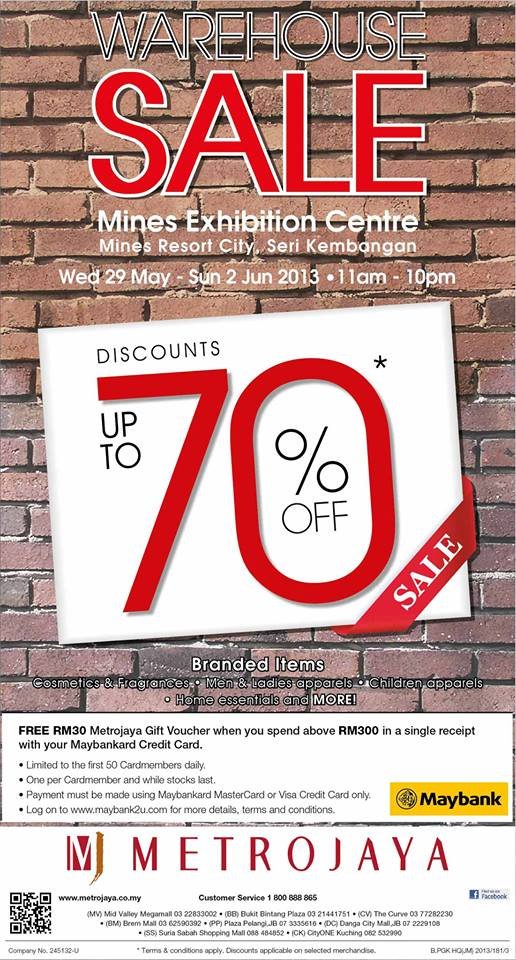 Metrojaya Warehouse Sale