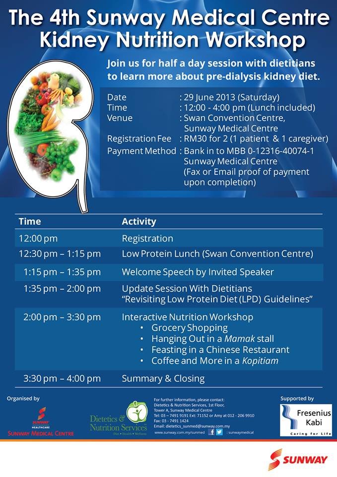 The 4th Sunway Medical Centre Kidney Nutrition Workshop