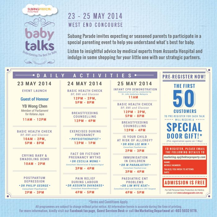 Subang Parade Baby Talks