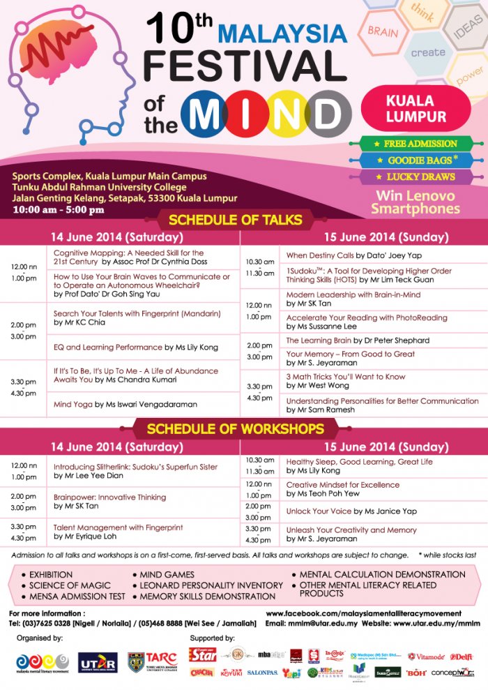 The 10th Malaysia Festival of the Mind - MFOTM 2014