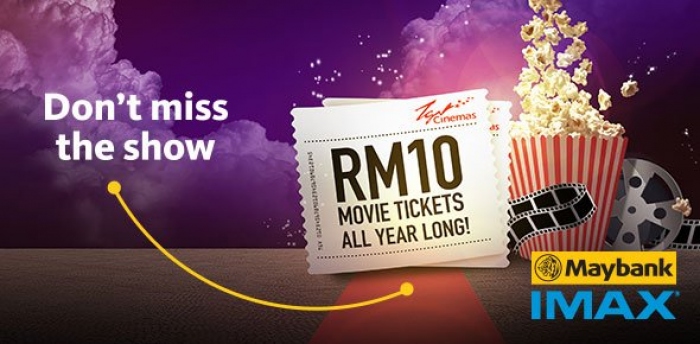 RM10 only for TGV Cinemas Movie Ticket with Maybank Cards