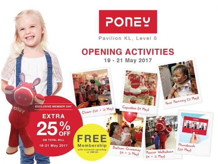 Poney Store Opening Specials @ Pavilion KL