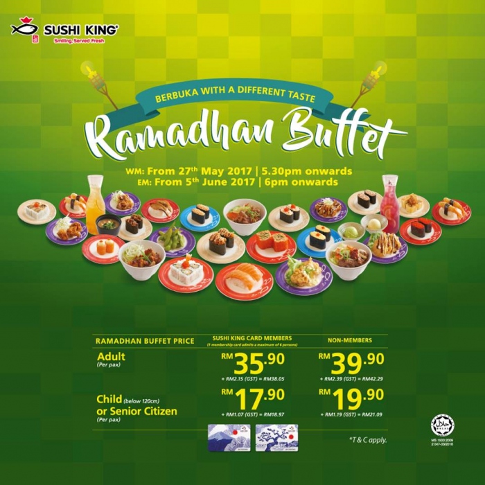 Sushi King Ramadhan Buffet Offer