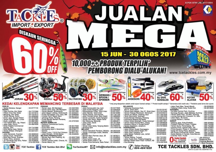 TCE Tackles Mega Sale - Discounts Up To 60% OFF