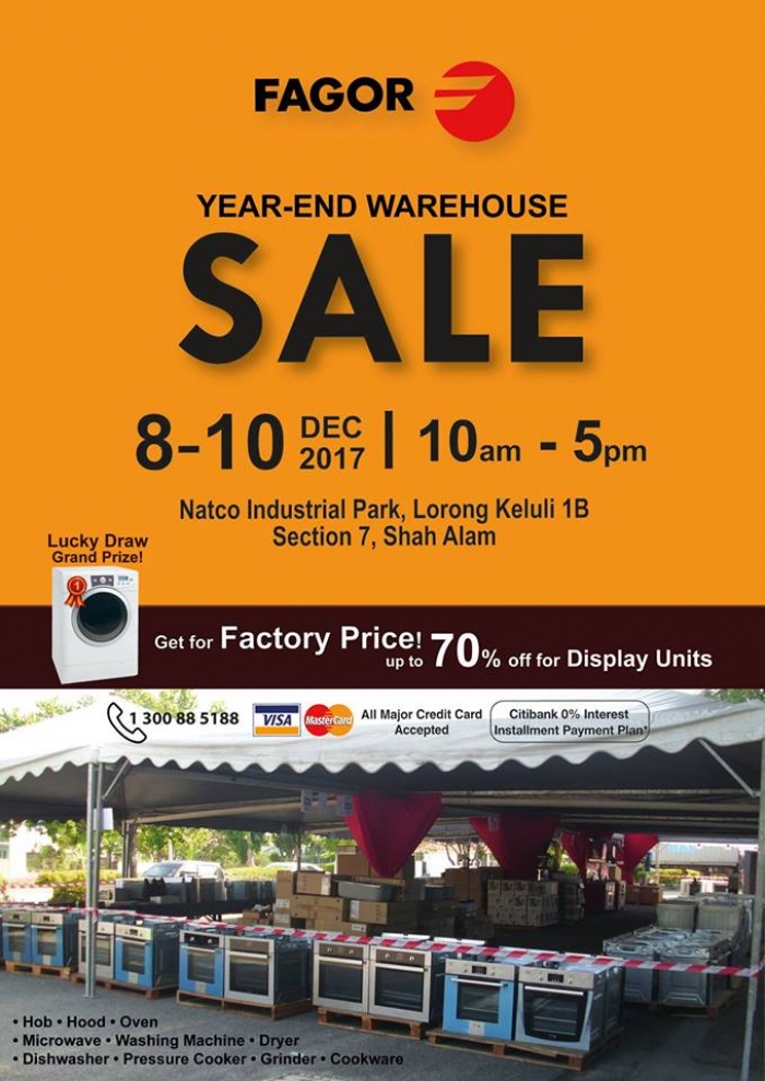 Fagor Year-End Warehouse Sale - Save Up To 70%