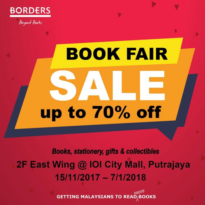 Borders Book Fair - Sale Up To 70% OFF