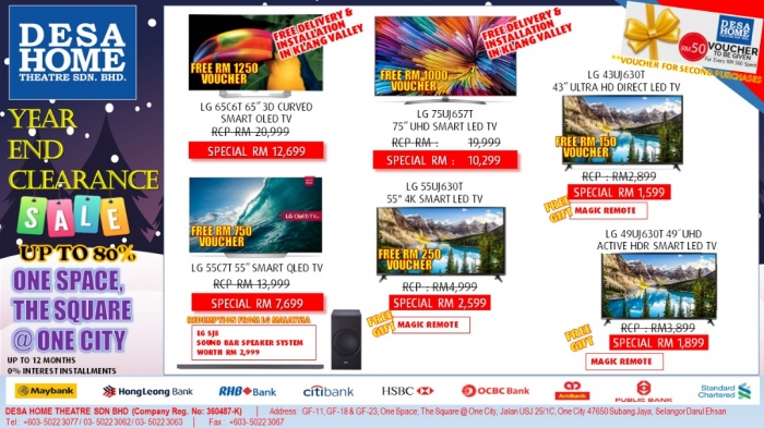 Desa Home Theatre - Year End Clearance Sales up-to 80%