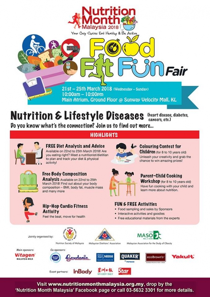 Food Fit Fun Fair - Nutrition Month Malaysia 2018