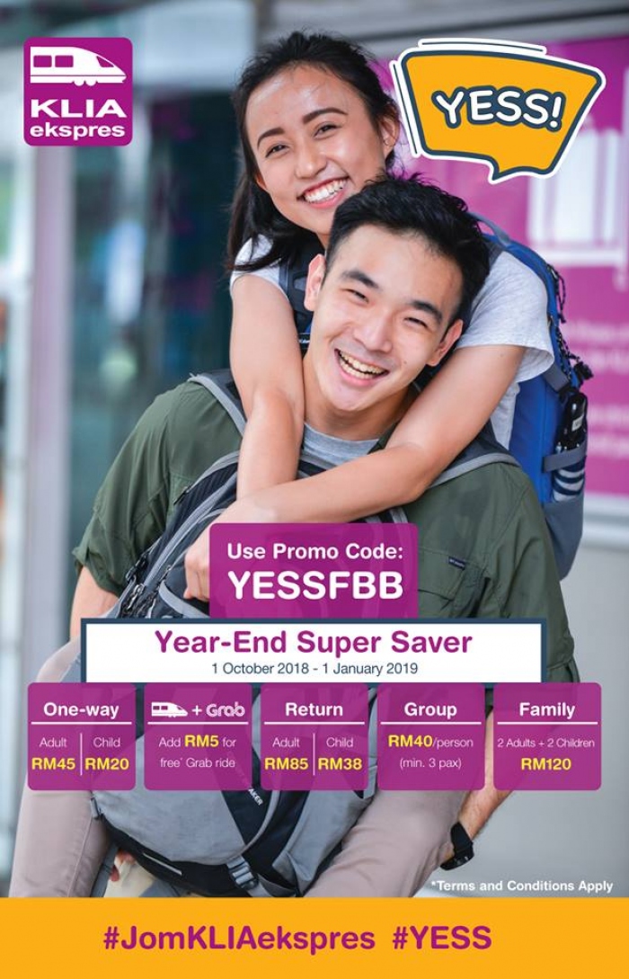 KLIA Express Year-End Super Saver Deals