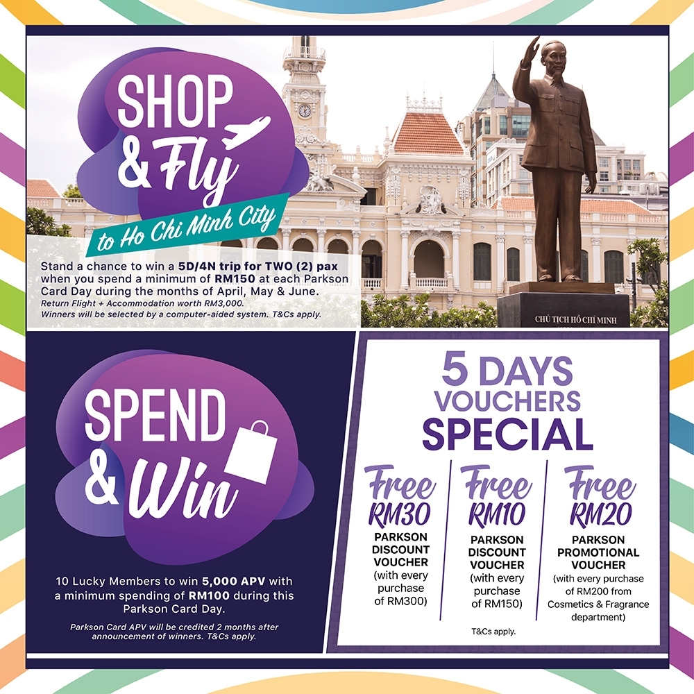 Parkson Card Day - 5 Days Vouchers Special