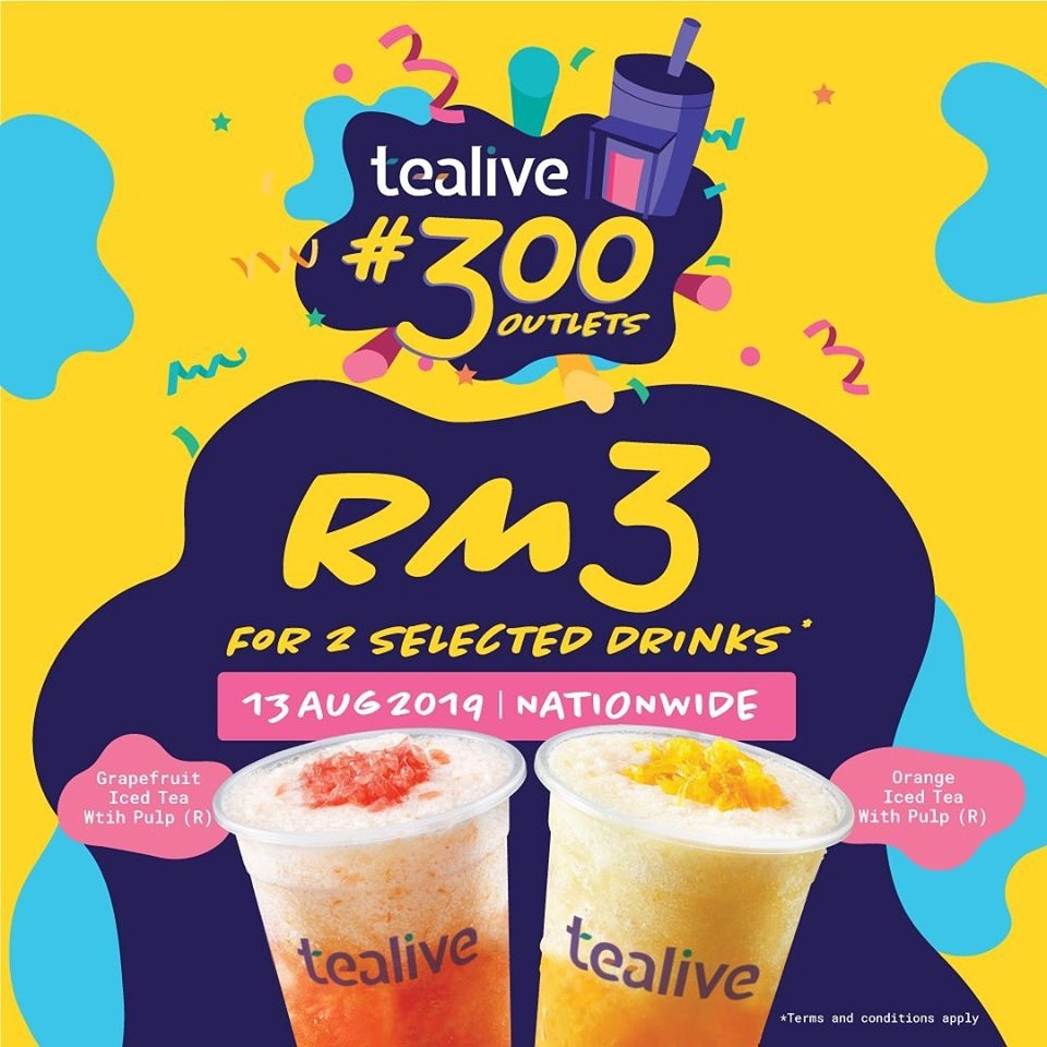 Enjoy 50% OFF Tealive Duriang Ria When You Pay with Touch N