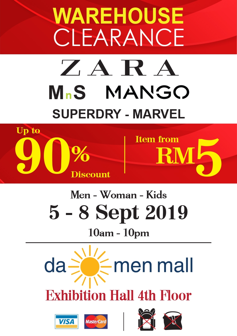 BRANDED WAREHOUSE CLEARANCE