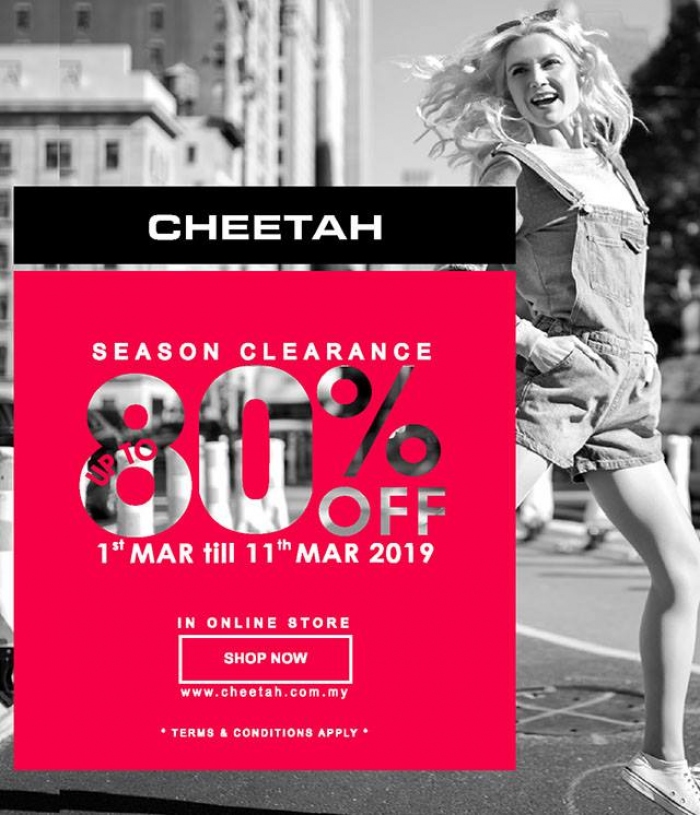 Cheetah Apparel Season Clearance Sale - Up To 80% OFF